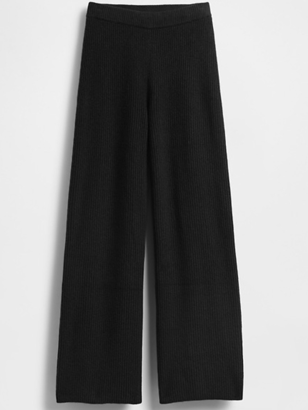 New GAP CashSoft Black Cotton-Blend High Rise Sweater Pants • Size Small